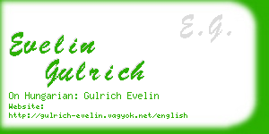 evelin gulrich business card
